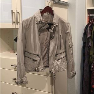 Joie leather bomber jacket